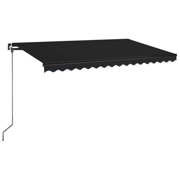 vidaXL kokkupandav varikatus, 400 x 350 cm, antratsiithall