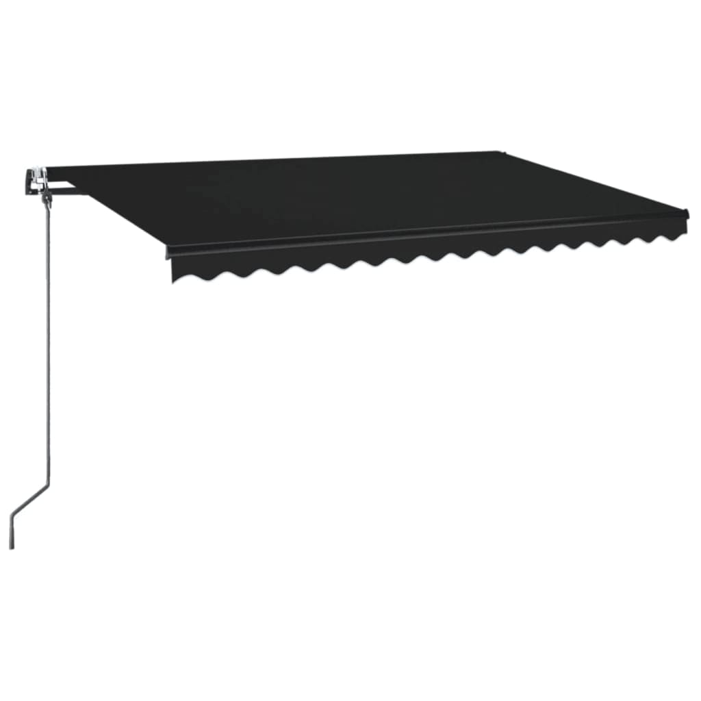 vidaXL antracitsz&uuml;rke automata napellenző 400 x 350 cm