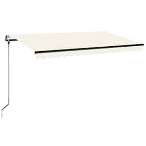 Automatická markýza LED a senzor větru 400x350 cm krémová - obrázek 2