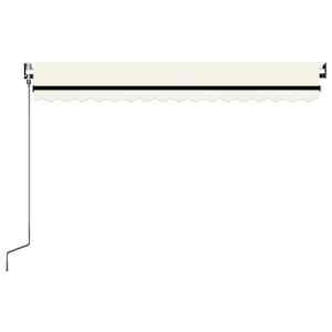 Automatická markýza LED a senzor větru 400x350 cm krémová - obrázek 3