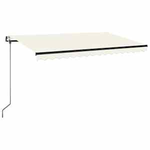 Automatická zatahovací markýza 450 x 350 cm krémová - obrázek 2