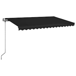 Avtomatska tenda LED + senzor 450x350 cm antracitna - slika 2