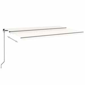 vidaXL Auvent manuel r&eacute;tractable 500x350 cm Cr&egrave;me