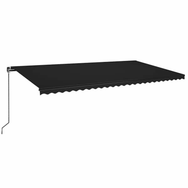 vidaXL automaatselt sisset&otilde;mmatav varikatus, 600 x 350 cm, antratsiit