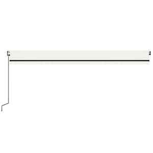 Automatická markýza LED a senzor větru 600 x 350 cm krémová - obrázek 3
