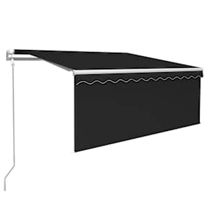 vidaXL automaatne varikatus rulooga, 3x2,5 m, antratsiit
