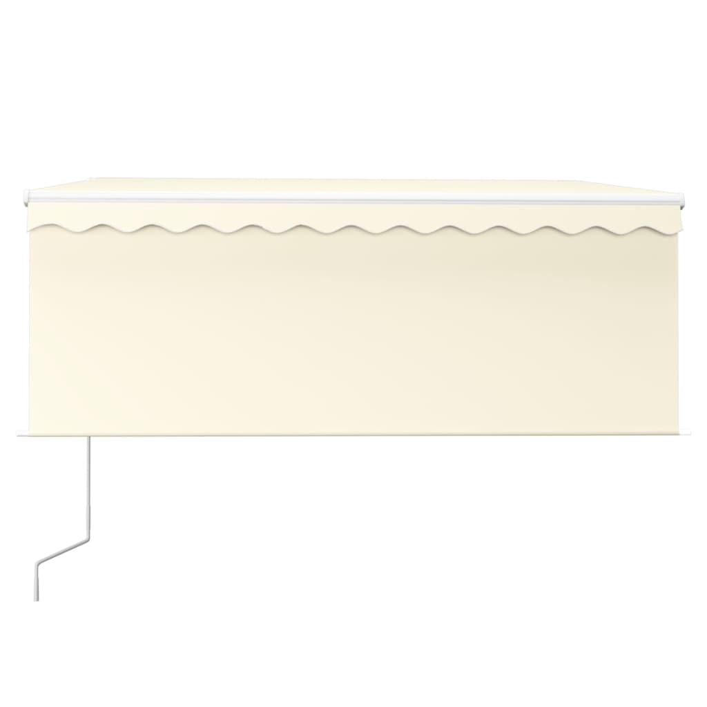 Thumbnail - vidaXL Markise Automatisch mit Rollo LED Windsensor 3x2,5 m Creme