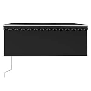 Avtomatska tenda LED + senzor 3x2,5 m antracitna - slika 3