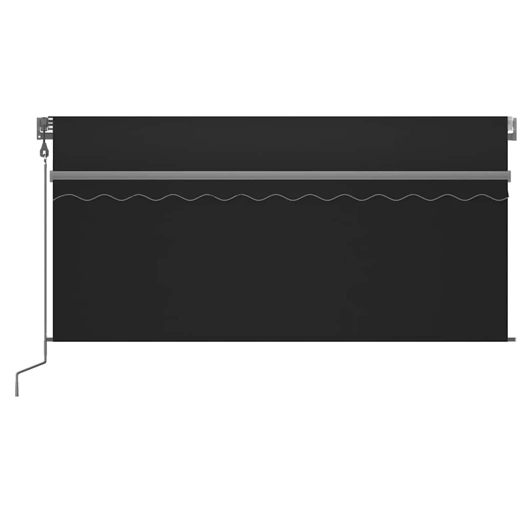 vidaXL Copertină retractabilă automat cu stor, antracit, 3,5x2,5 m