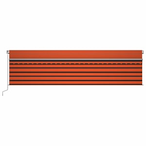 vidaXL Toldo autom&aacute;tico con persiana LED sensor de viento 6x3 m