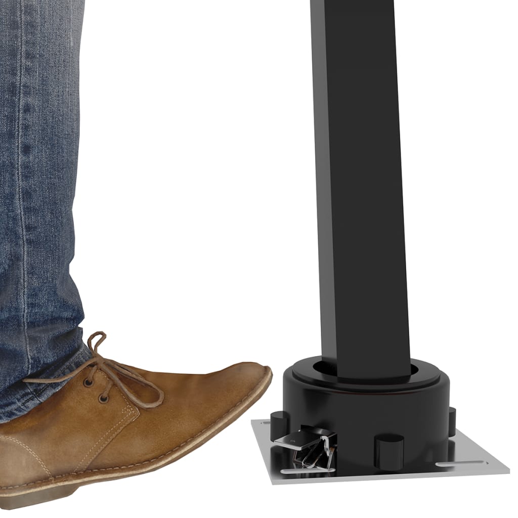 izvelkama markīze ar kātu, 300x250 cm, manuāla, zila/balta