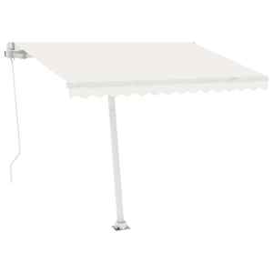 vidaXL Luifel vrijstaand automatisch 300x250 cm cr&egrave;mekleurig