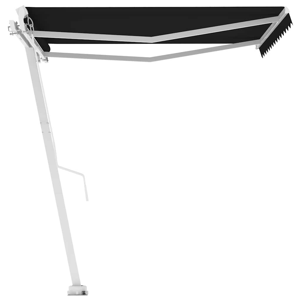 vidaXL Volně stojící ručně zatahovací markýza 350 x 250 cm antracitová