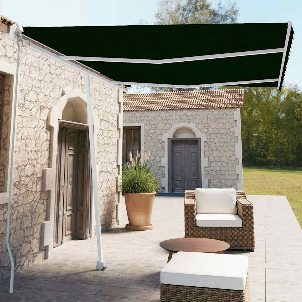 vidaXL Standmarkise Manuell Einziehbar 350x250 cm Anthrazit