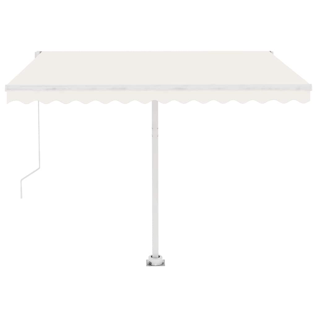 vidaXL Volně stojící automatická markýza 350 x 250 cm krémová