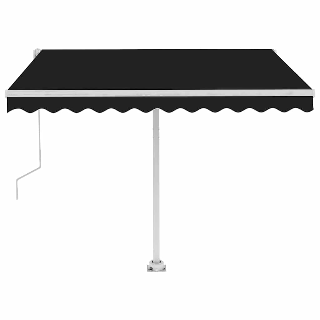 vidaXL Volně stojící automatická markýza 350 x 250 cm antracitová