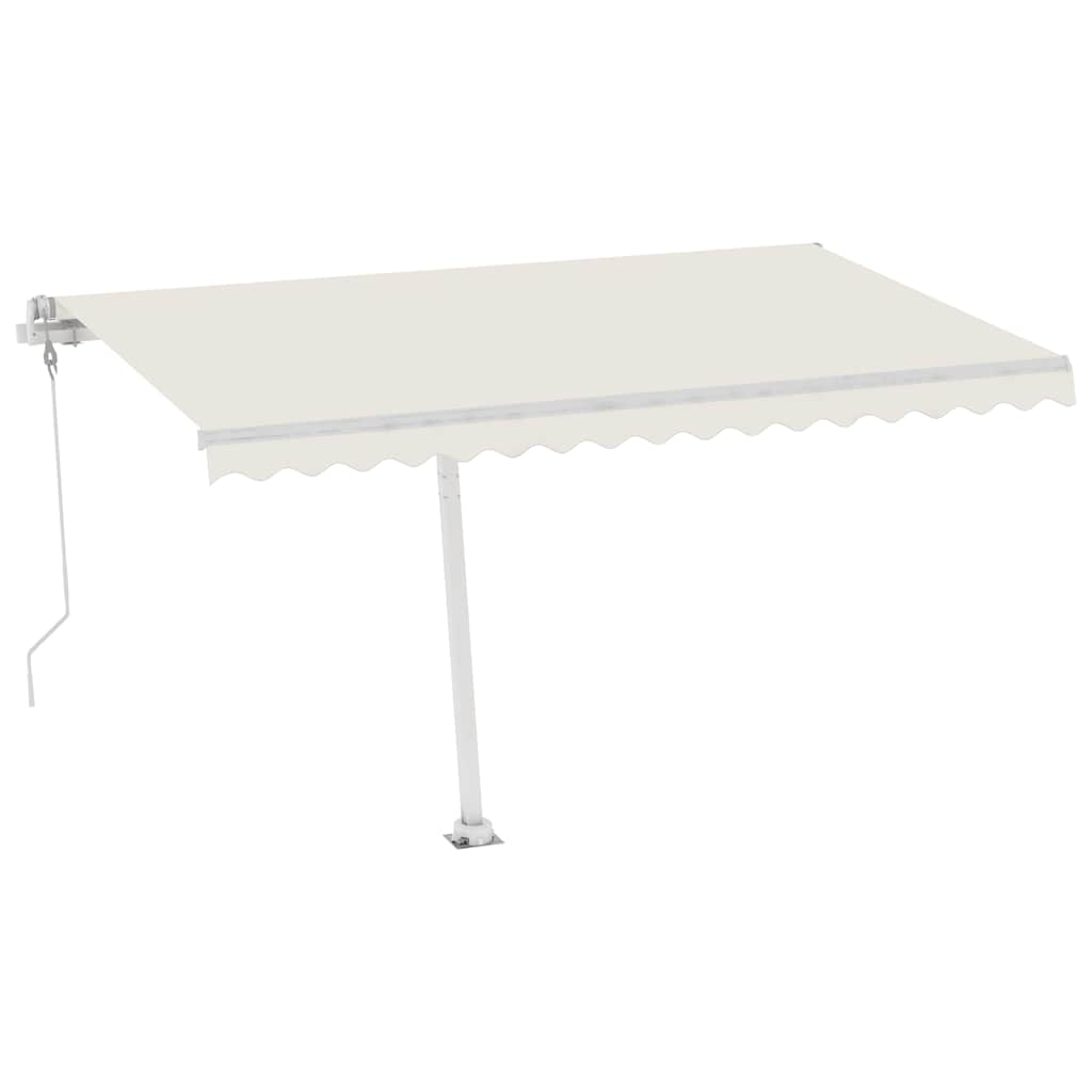

vidaXL Luifel vrijstaand automatisch 400x300 cm crèmekleurig