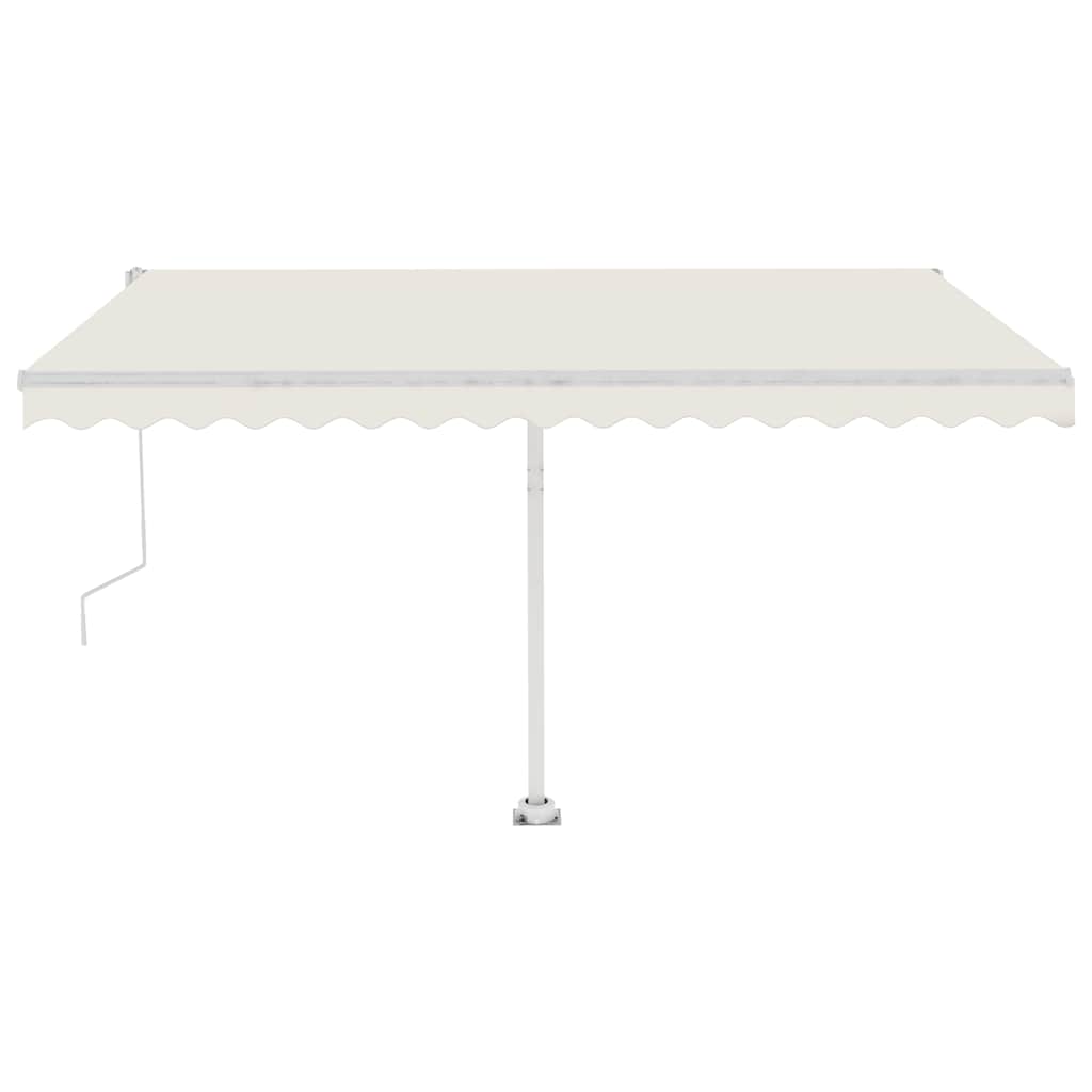 vidaXL Volně stojící automatická markýza 450 x 300 cm krémová