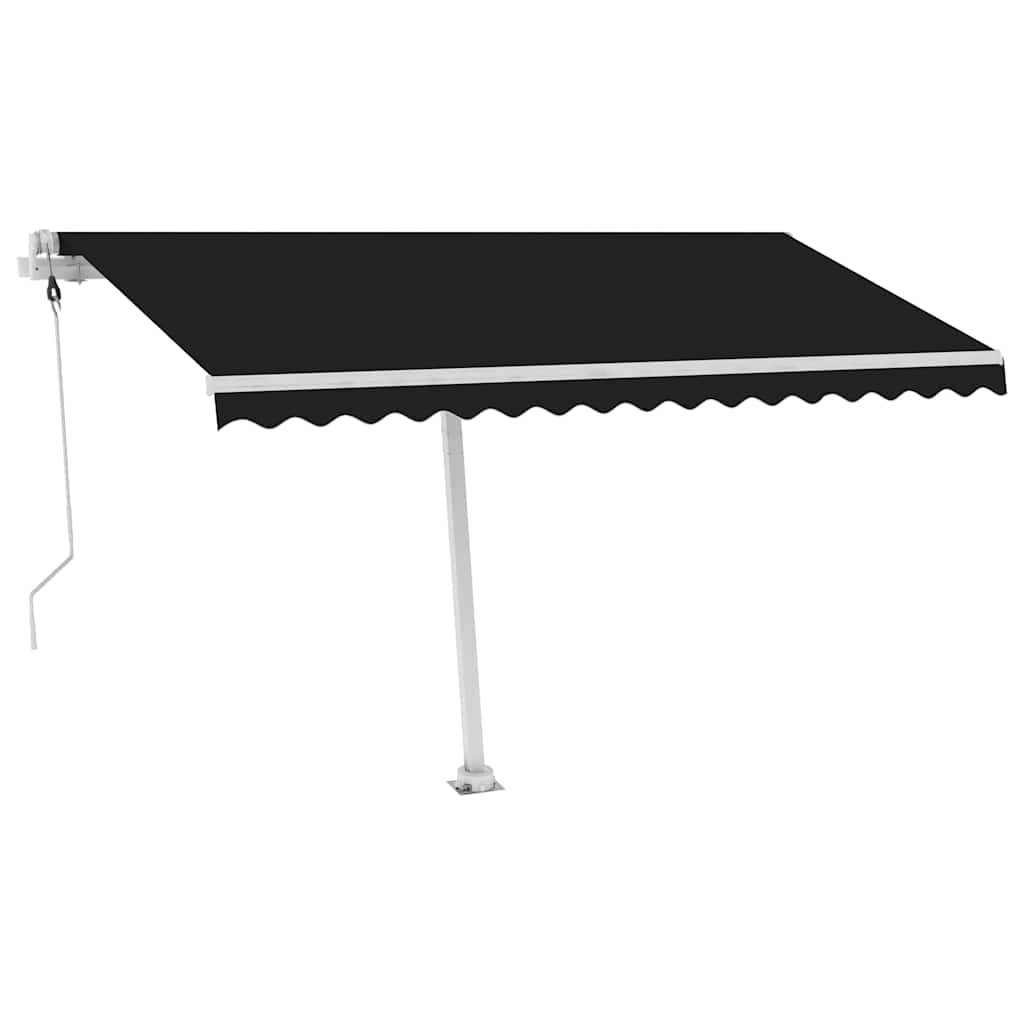 vidaXL Volně stojící automatická markýza 450 x 300 cm antracitová