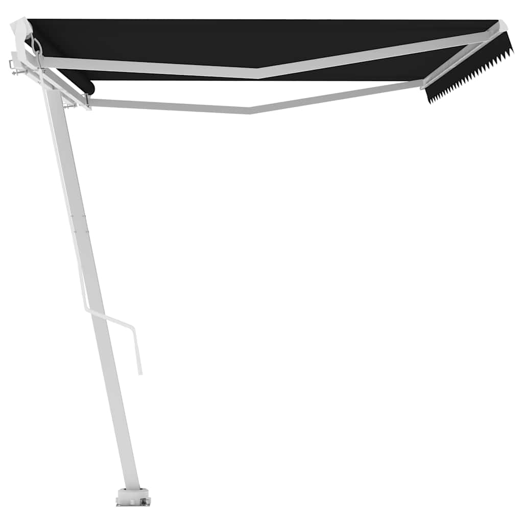 Freestanding Manual Retractable Awning 500x300 cm Anthracite 3069579