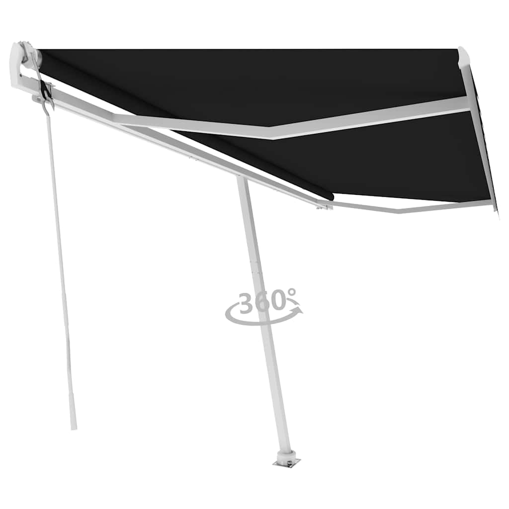 vidaXL Luifel vrijstaand automatisch 500x300 cm antracietkleurig afbeelding