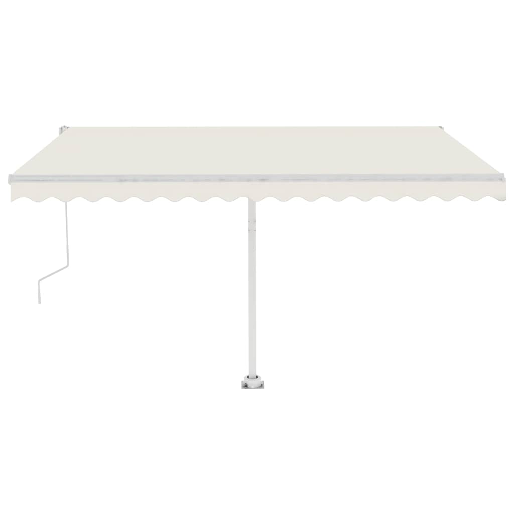 vidaXL Volně stojící automatická markýza 400 x 350 cm krémová