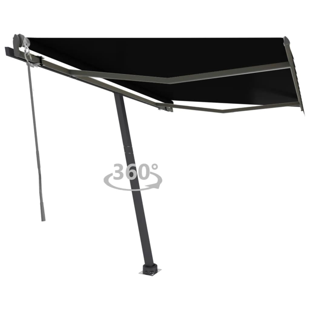 vidaXL antracitsz&uuml;rke automata p&oacute;zn&aacute;s napellenző 300 x 250 cm