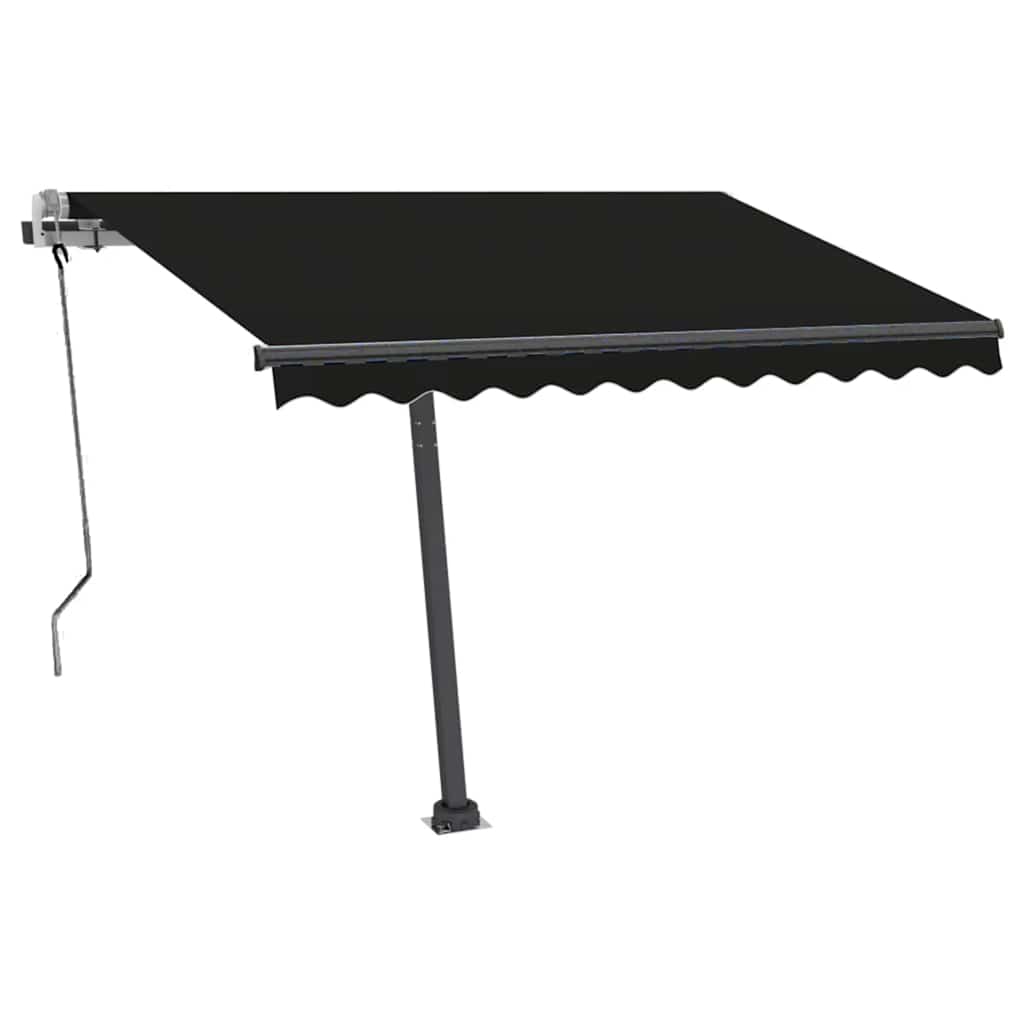 Auvent Manuel Rétractable avec LED 400x300 cm Orange ventes exceptionnelles et Marron Store vidaXL