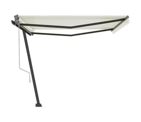 vidaXL Auvent automatique sur pied 400x300 cm Cr&egrave;me