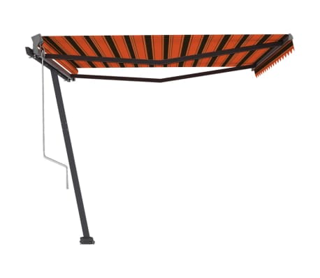 vidaXL Auvent automatique sur pied 400x300 cm Orange/marron