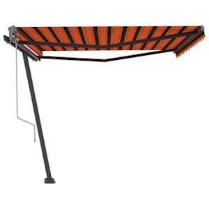 vidaXL Auvent automatique sur pied 400x300 cm Orange/marron
