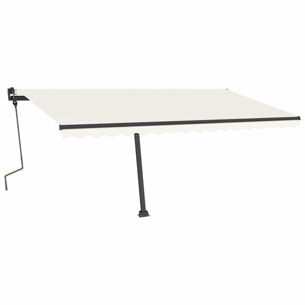 Thumbnail - vidaXL Markise Manuell Einziehbar mit LED 450x300 cm Creme