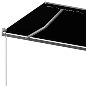 Volně stojící ručně zatahovací markýza 500 x 300 cm antracitová - obrázek 7