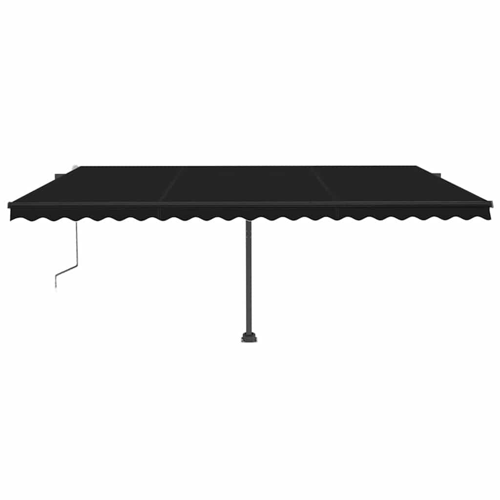 

vidaXL Luifel automatisch met LED en windsensor 500x300 cm antraciet