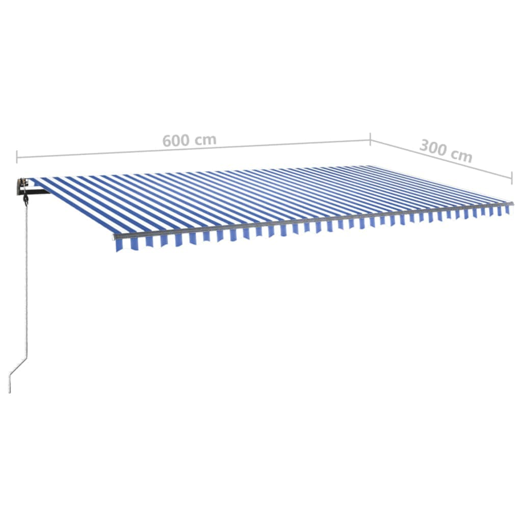 Soldes Auvent Manuel Rétractable avec LED 400x300 cm Orange et Marron Store vidaXL