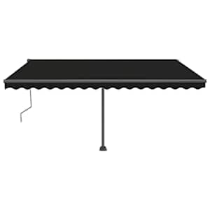 vidaXL Свободностояща автоматична тента, 400x350 см, антрацит