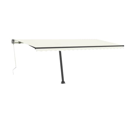 vidaXL kr&eacute;msz&iacute;nű automata p&oacute;zn&aacute;s napellenző 500 x 350 cm