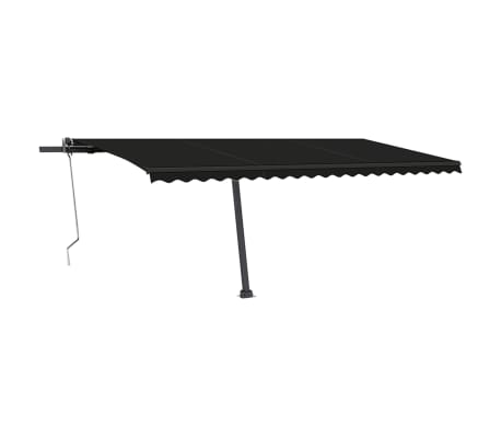 vidaXL Standmarkise Automatisch 500x350 cm Anthrazit
