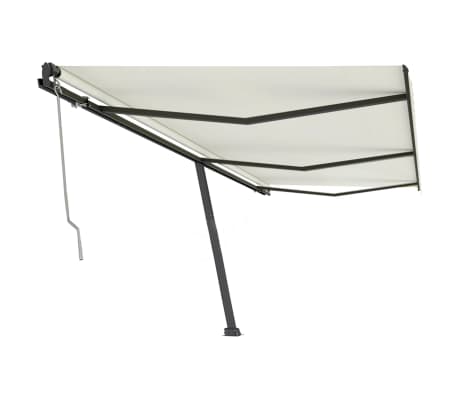 vidaXL Retractable Awning Cream