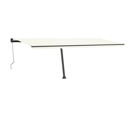 vidaXL Automatische Markise mit LED & Windsensor 600x350 cm Creme