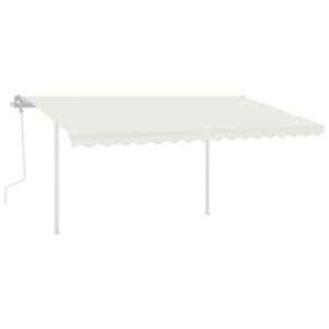 vidaXL Handvirk &Uacute;tdraganleg Mark&iacute;sa me&eth; LED 4,5x3 m Rj&oacute;mahv&iacute;tt