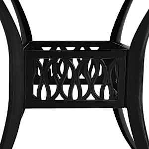 3dílný bistro set litý hliník černý - obrázek 14