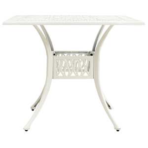 3dílný bistro set litý hliník bílý - obrázek 11