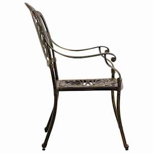 5dílný bistro set litý hliník bronzový - obrázek 8