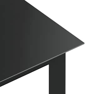 9dílný zahradní jídelní set hliník antracitový - obrázek 5