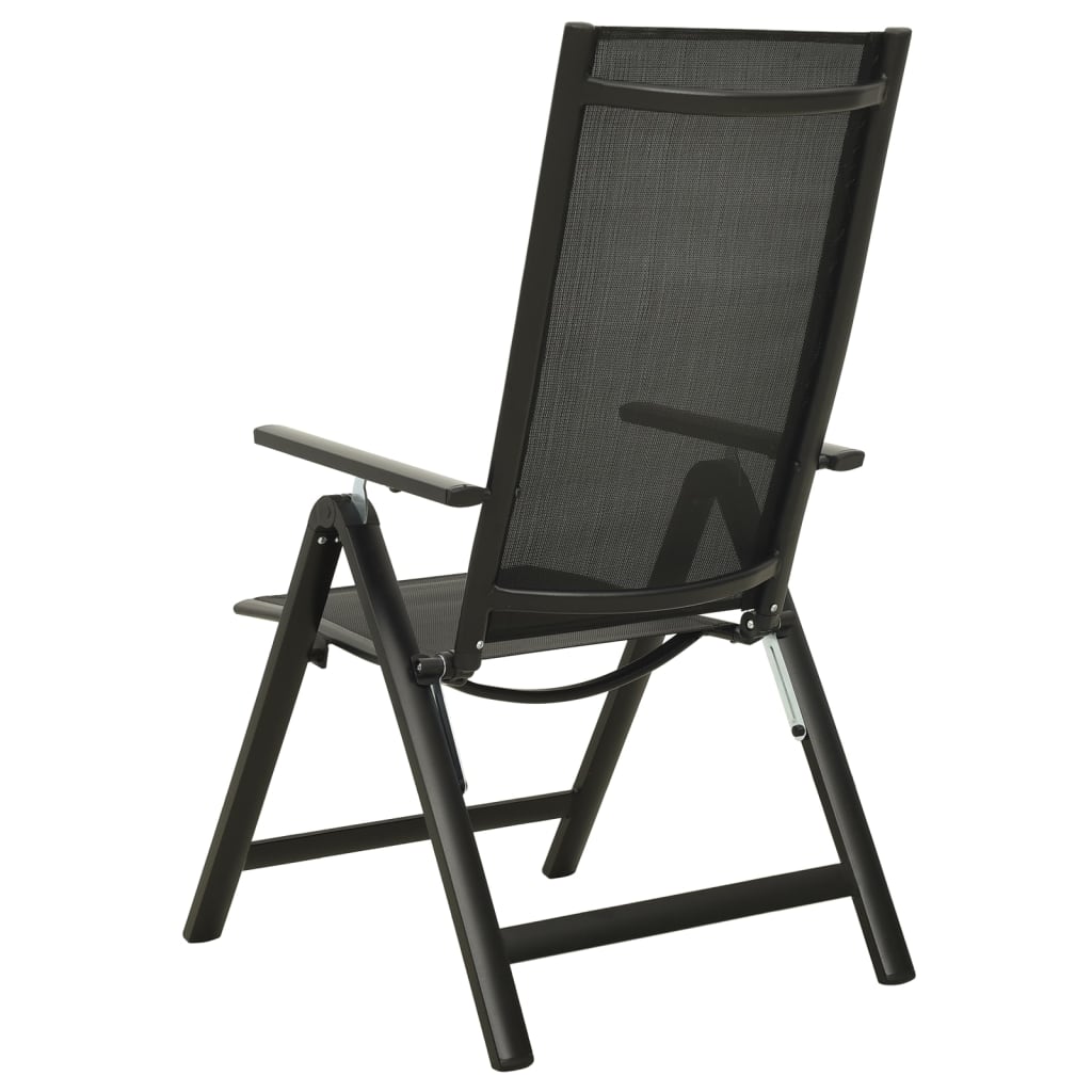 Zestaw Bistro - Stół Ø60cm, 2 Krzesła, Antracyt/Czarny