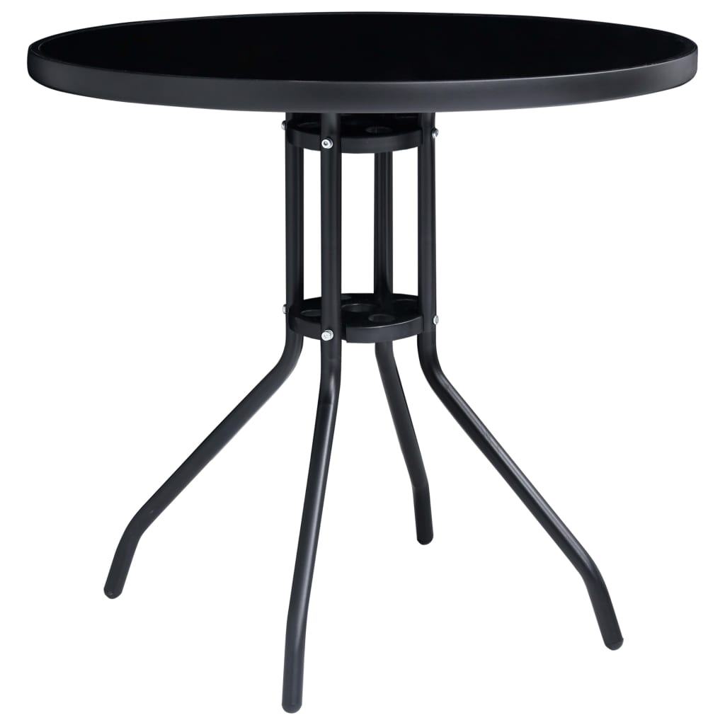 5-dijelni bistro set crni i antracit