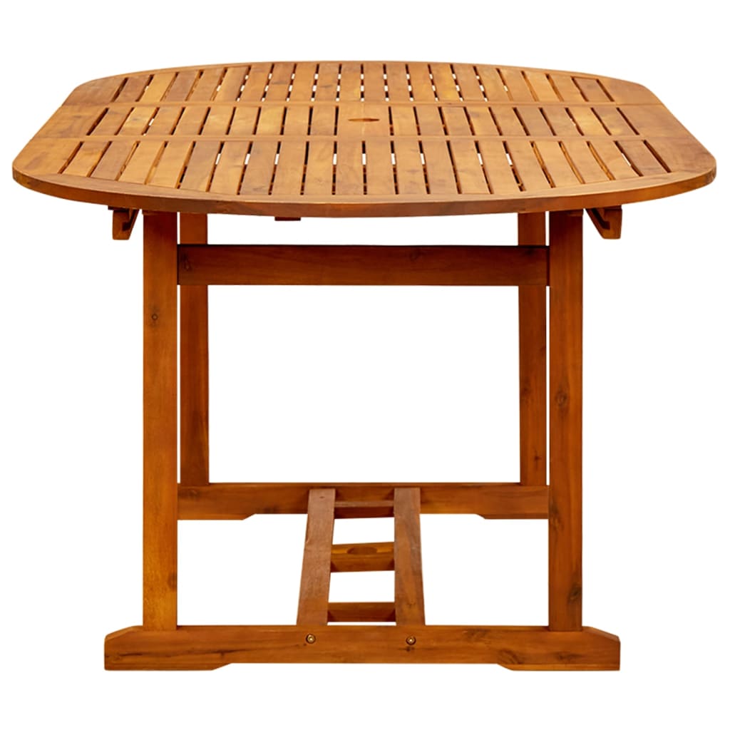 Zestaw jadalniany do ogrodu - Stół + 6 krzeseł (150-200x100x74cm, antracytowy)