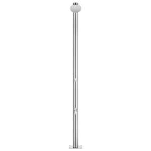 Zahradní sprcha s hnědou základnou 220 cm nerezová ocel - obrázek 3