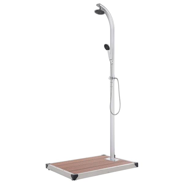 vidaXL aiadu&scaron;&scaron; pruuni alusega, 220 cm, alumiinium